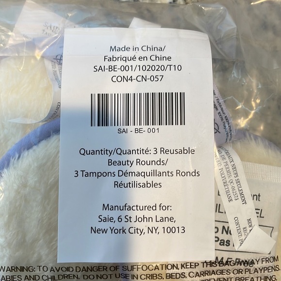 Saie Reusable Beauty Rounds For Skin Care Or Makeup - 3 Pack - Picture 4 of 7